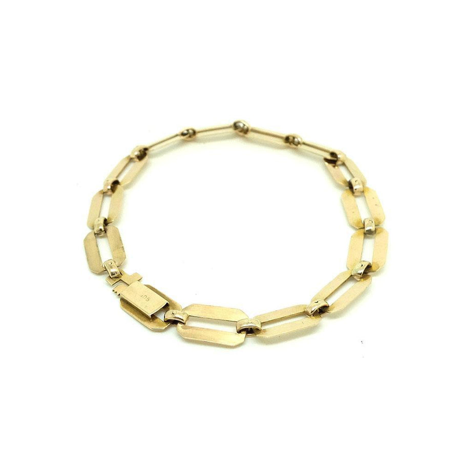 Vintage 1940s 9ct Gold Chain Bracelet