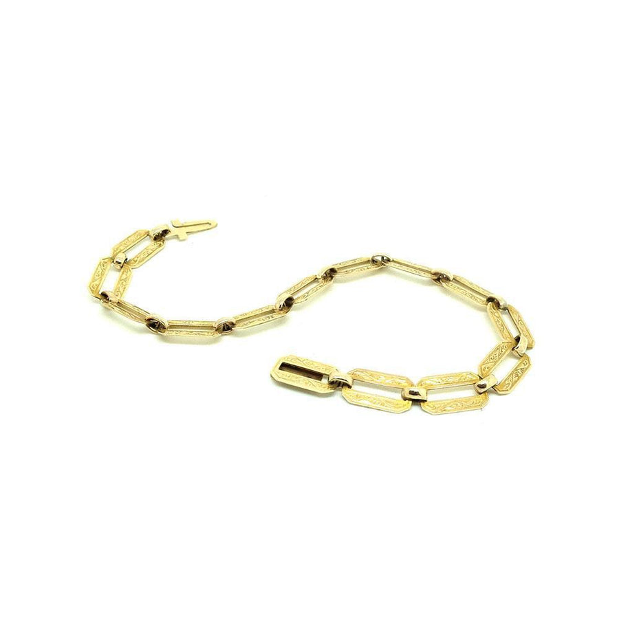 Vintage 1940s 9ct Gold Chain Bracelet