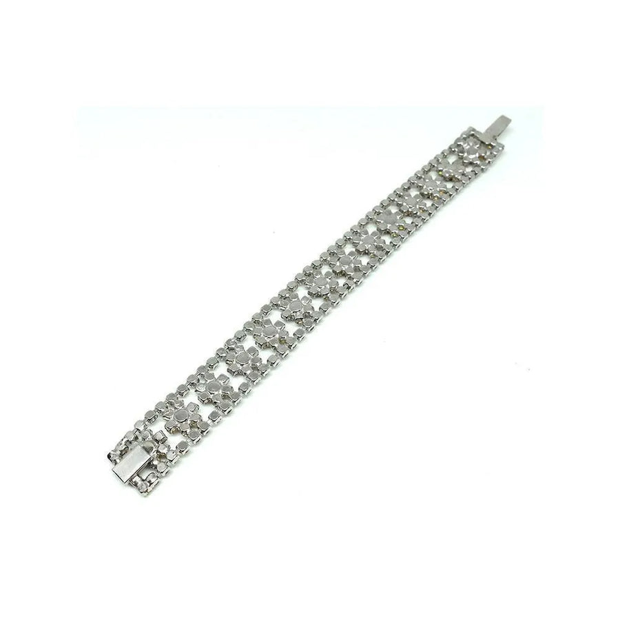 Vintage 1950s Ruby Red Diamante Bracelet - Mayveda Jewelry