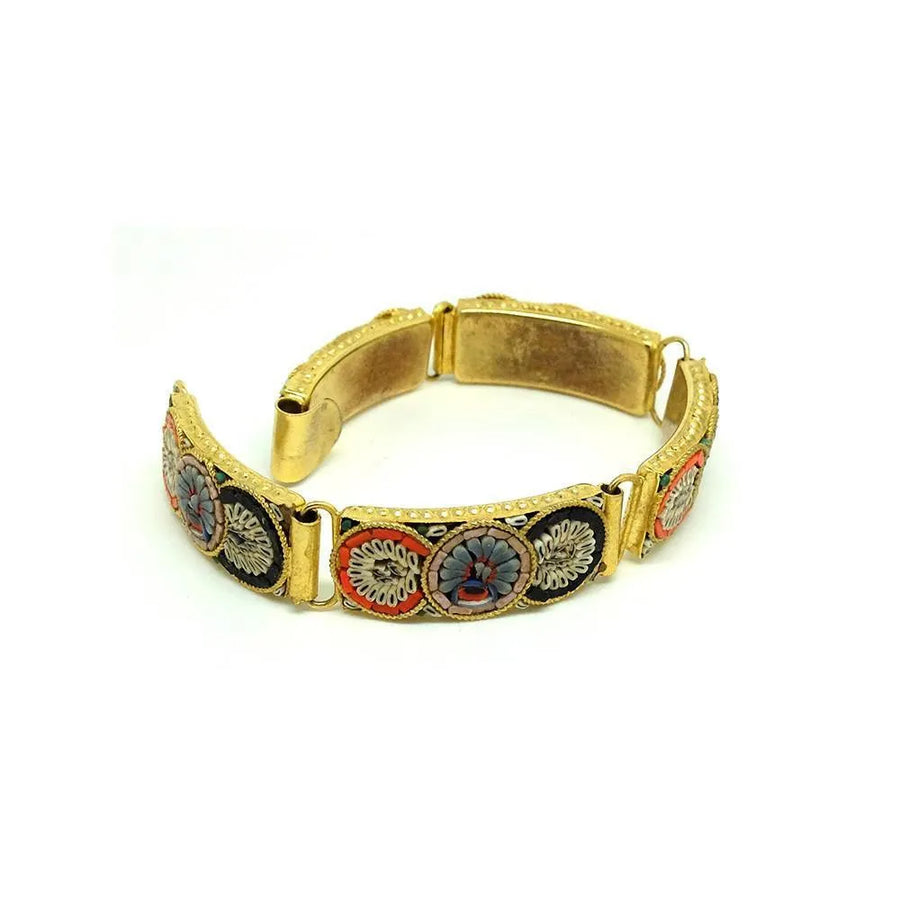 Vintage 1960's Micro Mosaic Bracelet - Mayveda Jewelry