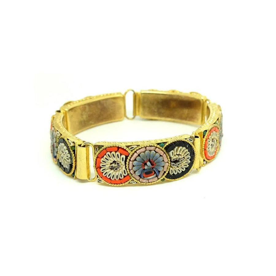 Vintage 1960's Micro Mosaic Bracelet - Mayveda Jewelry