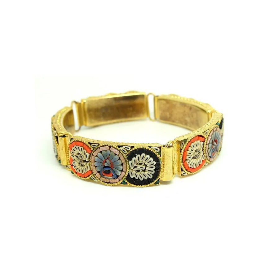 Vintage 1960's Micro Mosaic Bracelet - Mayveda Jewelry