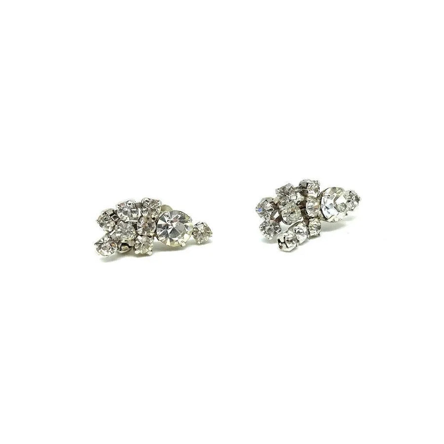 Vintage 1950's Diamanté Earrings - Mayveda Jewelry