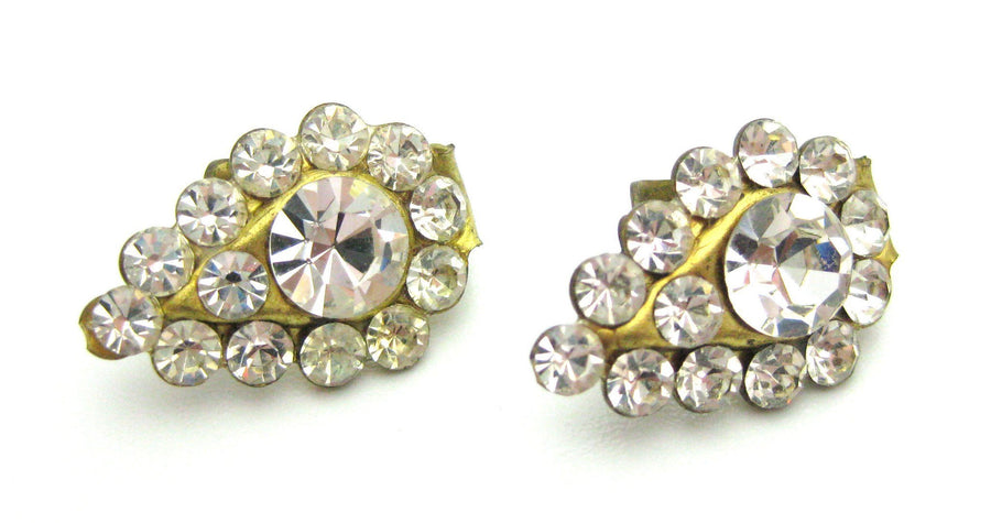 Vintage 1950s Diamante Earrings