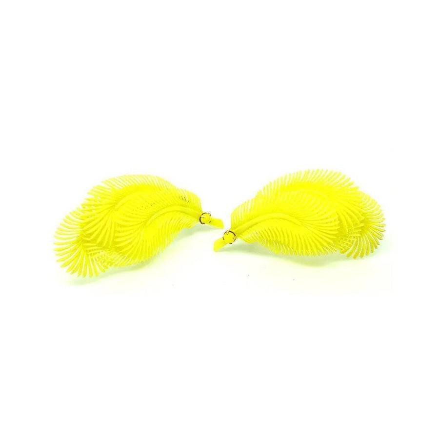 Vintage 1950s Lemon Yellow Clip on Earrings - Mayveda Jewelry