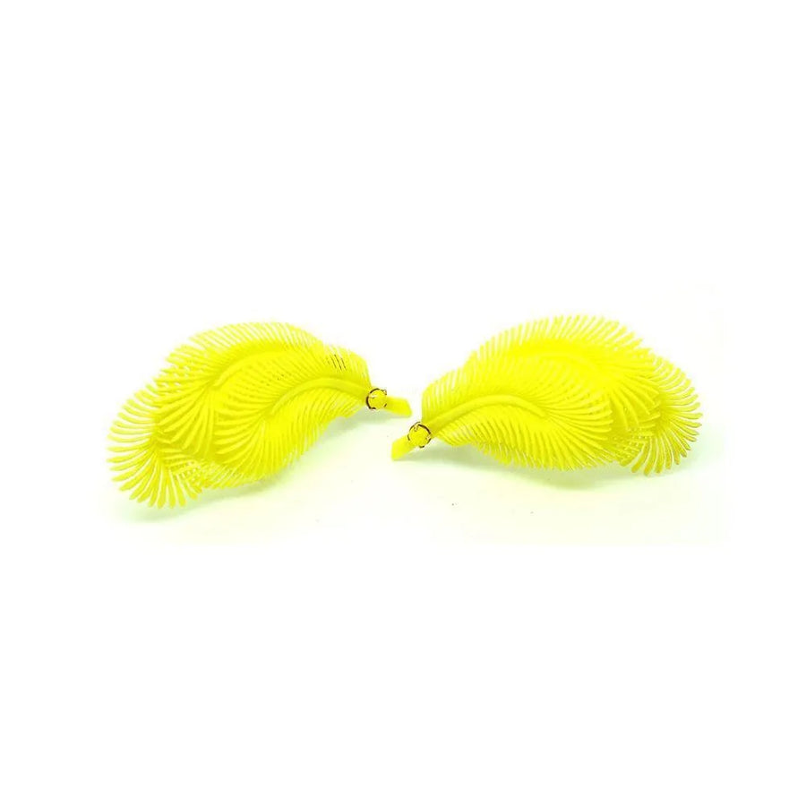Vintage 1950s Lemon Yellow Clip on Earrings - Mayveda Jewelry
