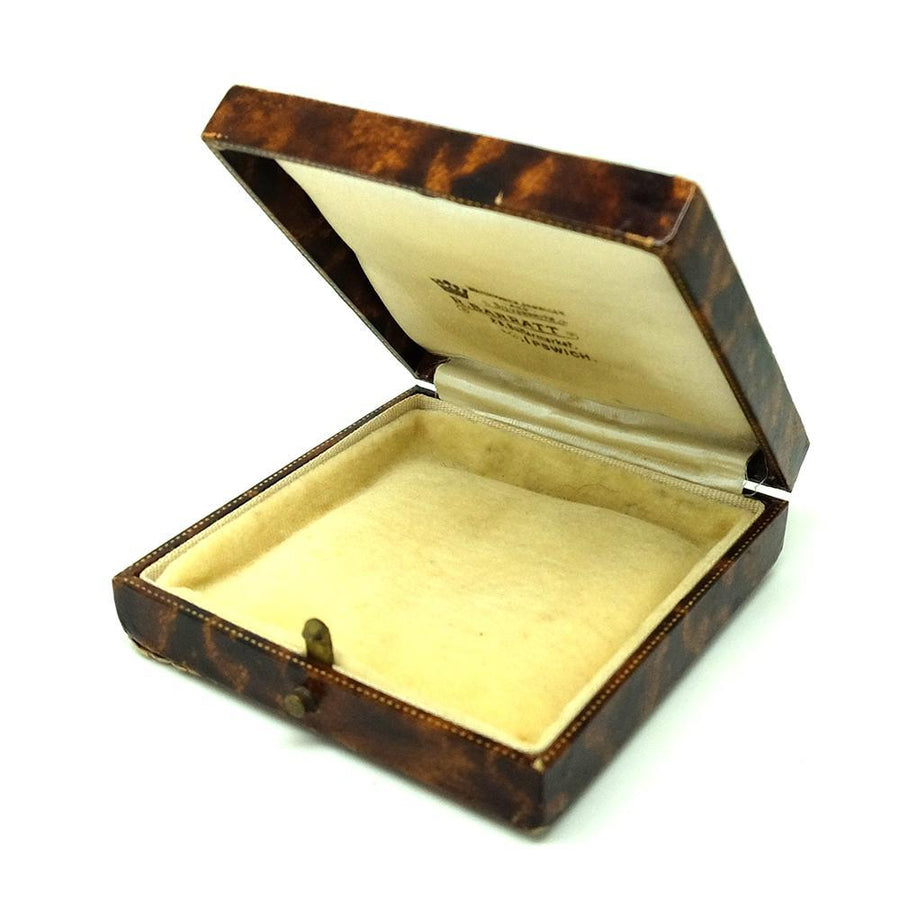 1950s Jewellery Box Vintage 1950s Brown Leather Jewellery Box