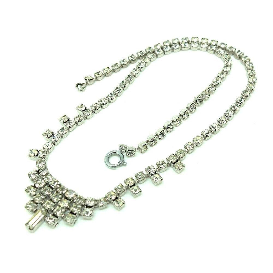 1950s Necklace Vintage 1950s Diamante Necklace