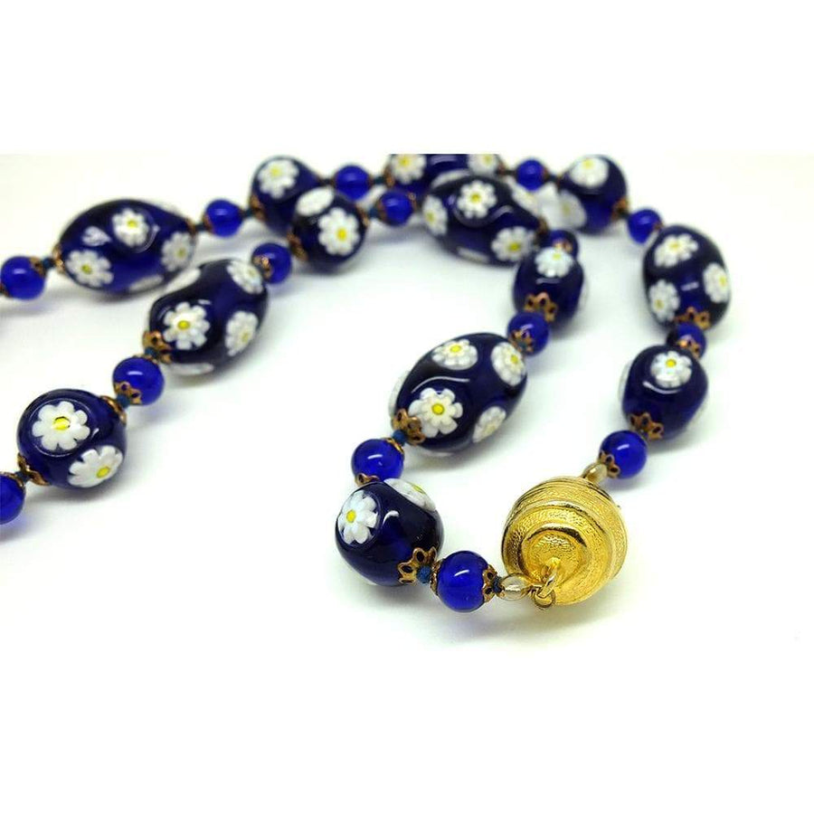 1950s Necklace Vintage 1950s Millefiori Beaded Glass Murano Necklace