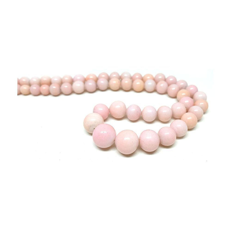 Vintage 1950s Pink Glass Beaded Necklace