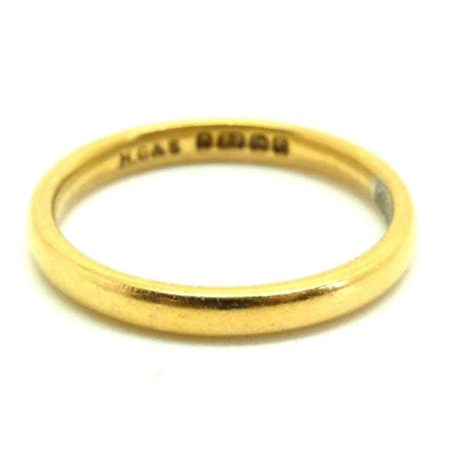 1950s Ring Vintage 1950s 22ct Gold Wedding Ring