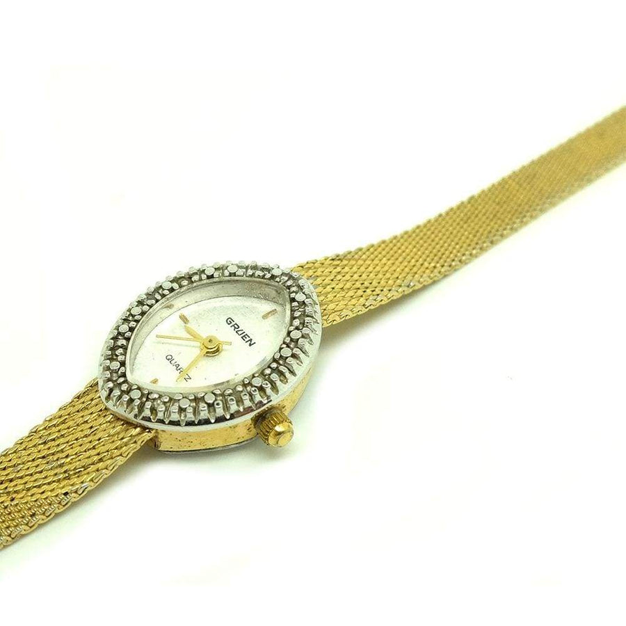 1950s Watch Vintage 1950s Diamond Gruen Designer Bracelet Watch