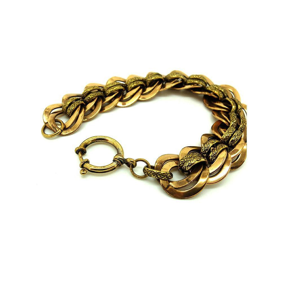Vintage 1960's Gold Tone Chain Link Bracelet