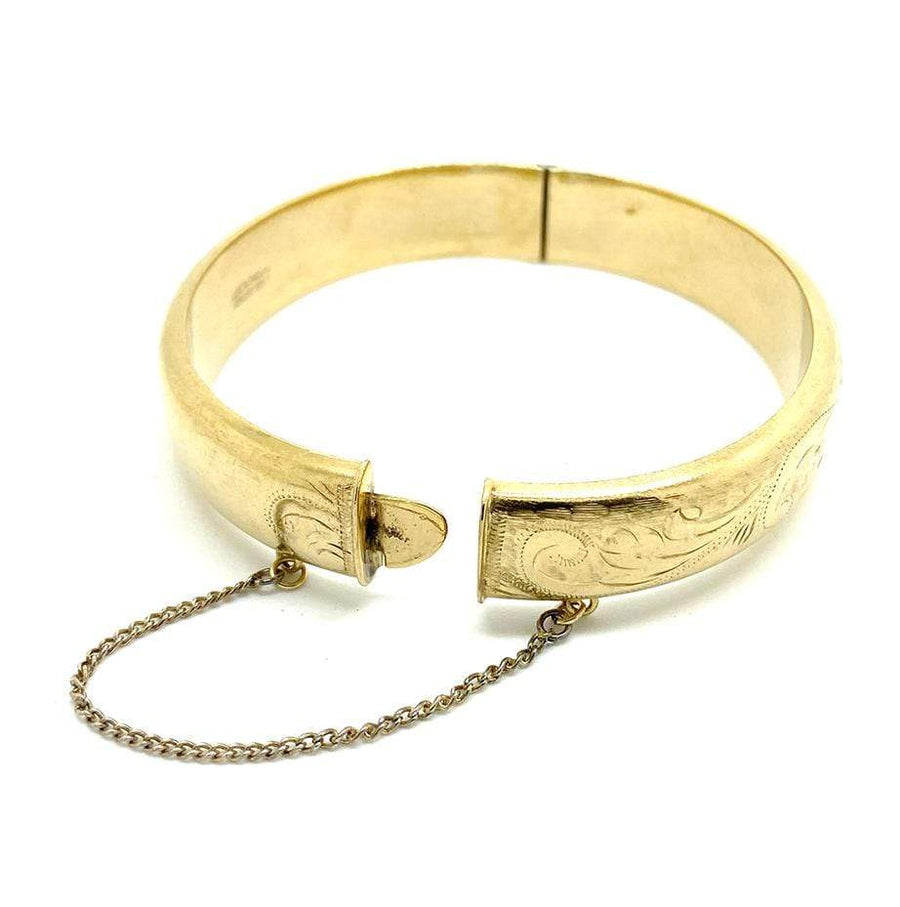 Vintage 1960s Rolled Gold Bangle Bracelet