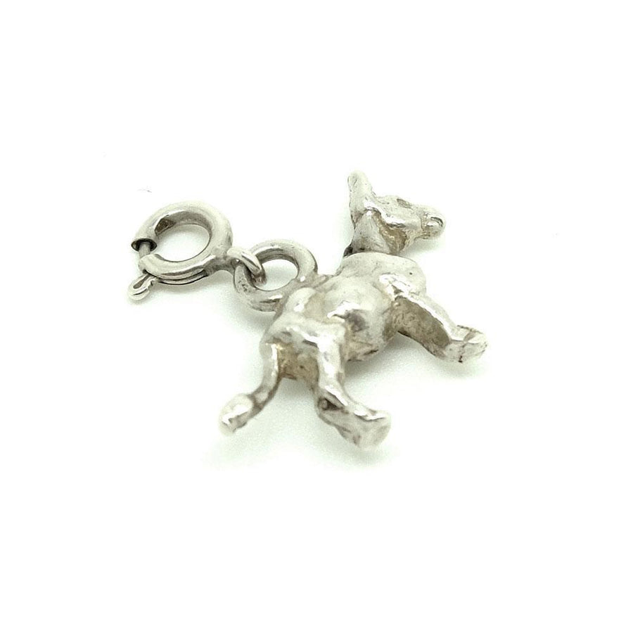 Vintage 1960s Silver Donkey Charm Necklace