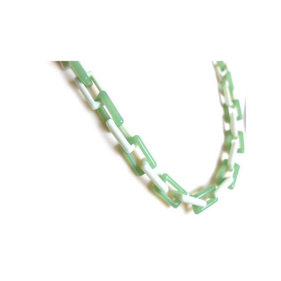 Vintage 1960's Neon Green Chain Necklace