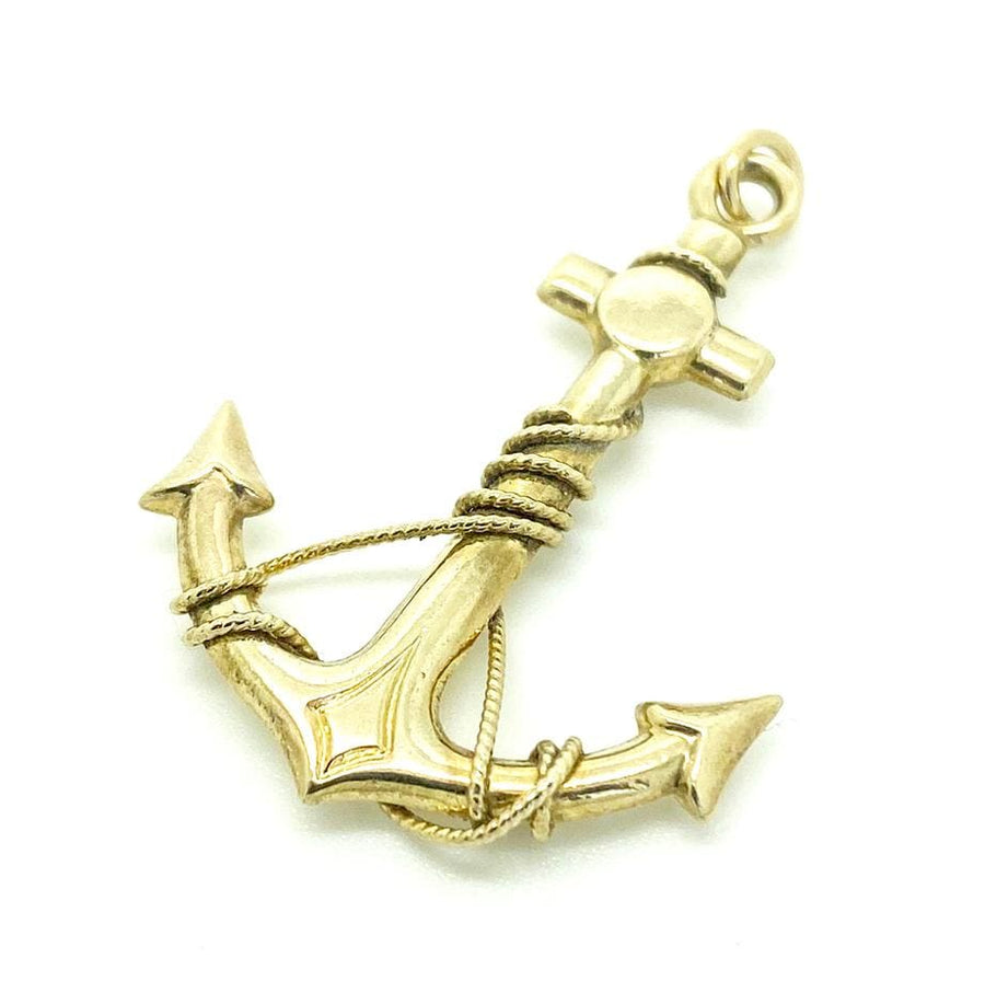 1960s Necklace Vintage 1960s 9ct Gold Anchor Necklace