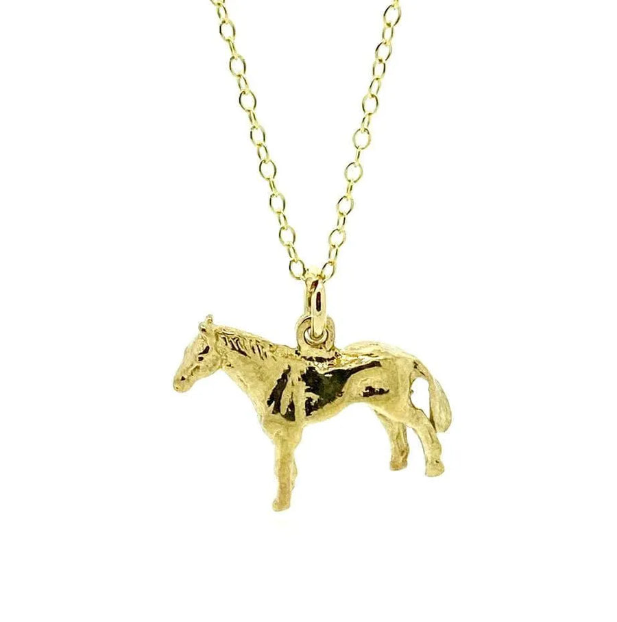 Vintage 1960s Horse Charm Necklace - Mayveda Jewelry