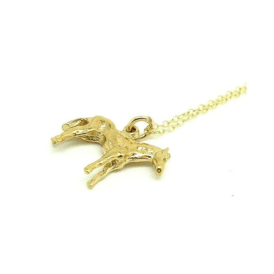 Vintage 1960s Horse Charm Necklace - Mayveda Jewelry