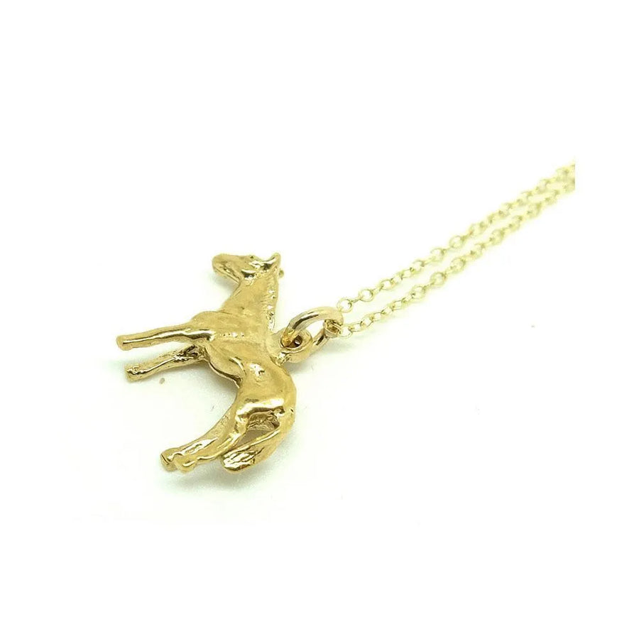 Vintage 1960s Horse Charm Necklace - Mayveda Jewelry