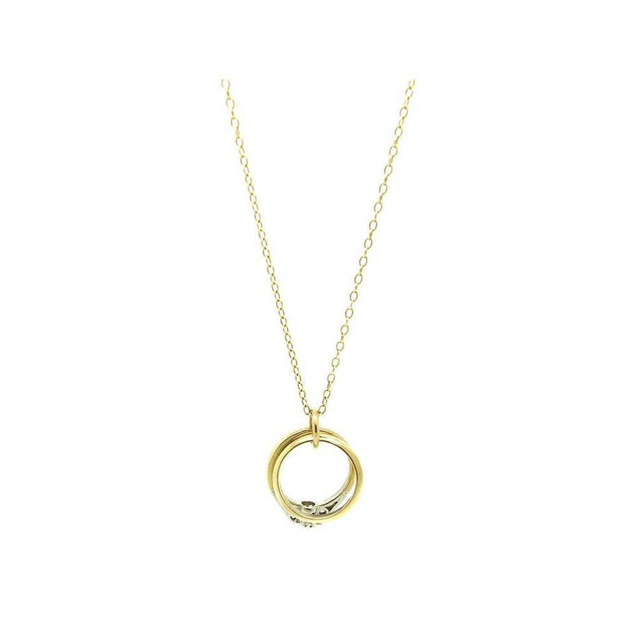 Vintage 1966 Wedding Rings 9ct Gold Charm Necklace