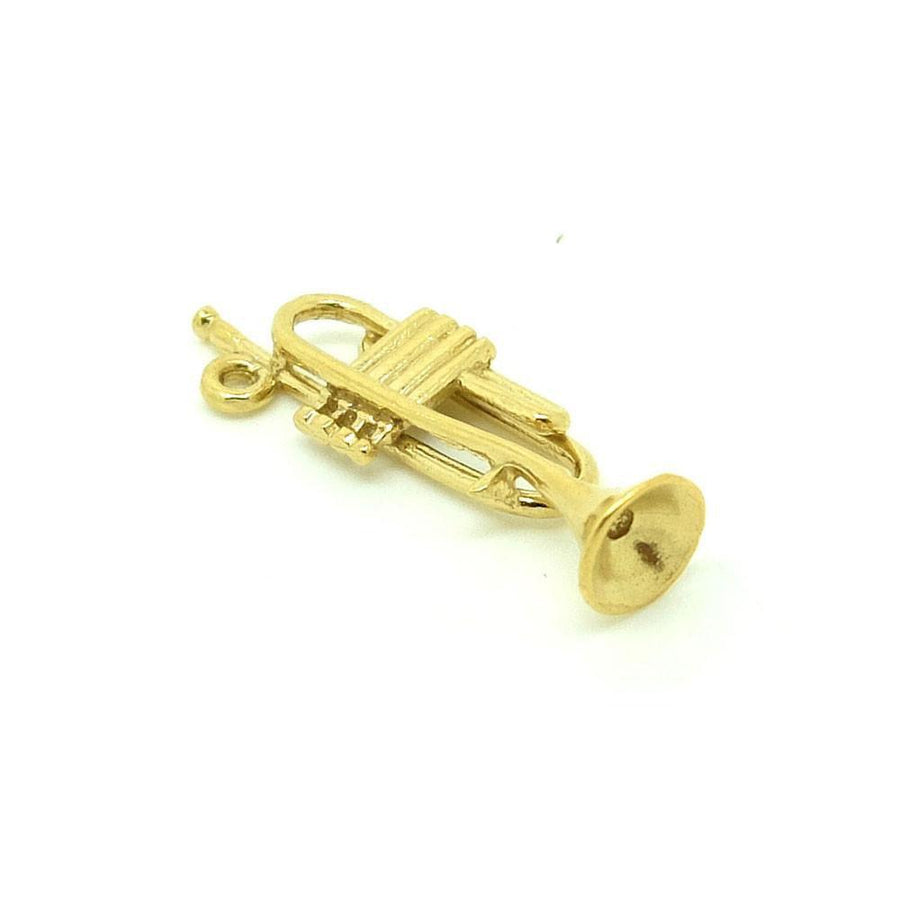Vintage 1970s Trumpet Charm Necklace