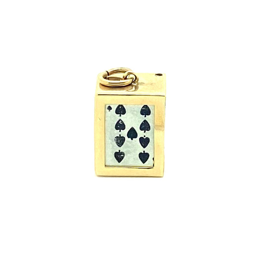 1960s Necklaces Vintage 1960s Deck of Playing Cards 9ct Gold Charm Mayveda Jewellery