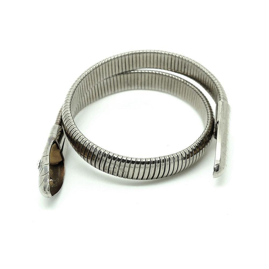 Vintage 1970s Omega Chain Snake Bangle Bracelet