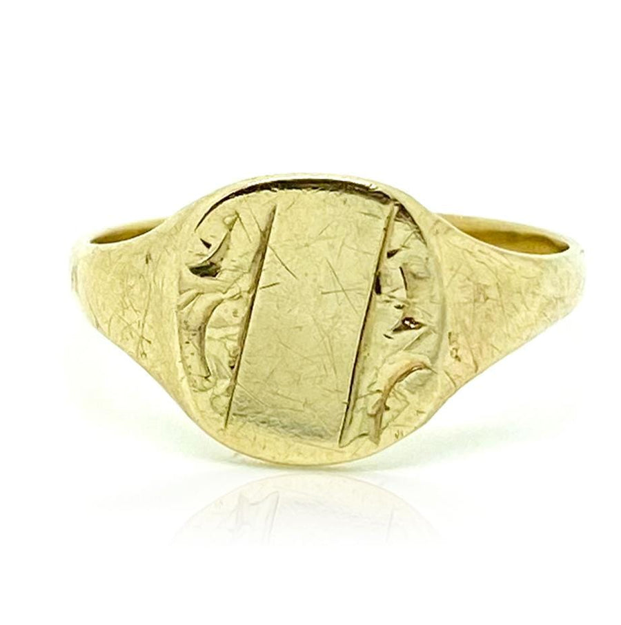 1970s Ring Vintage 1970s 9ct Gold Signet Ring