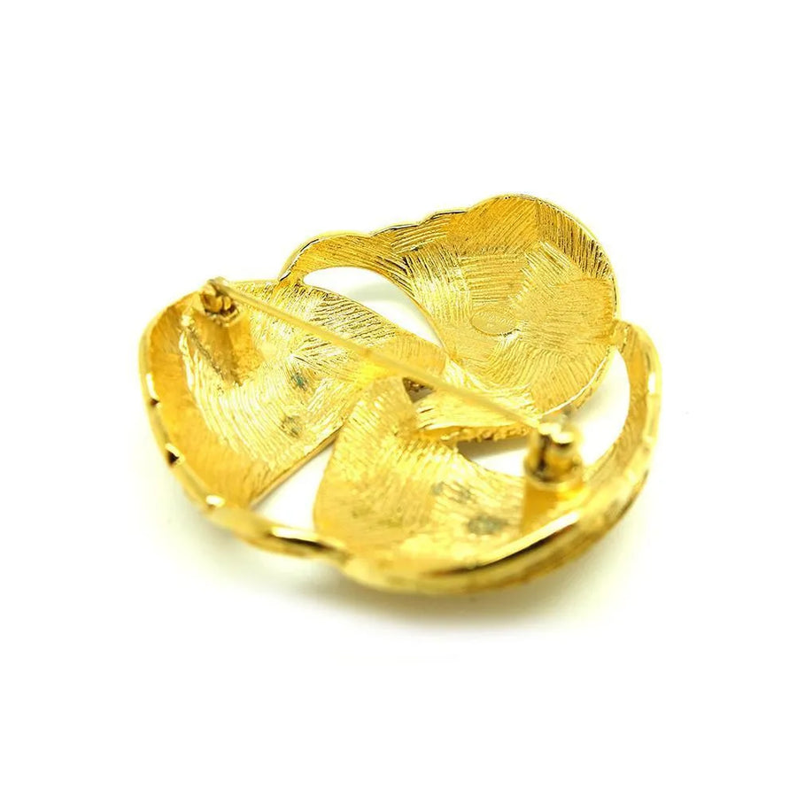 Vintage 1980's Gold Plated Givenchy Brooch - Mayveda Jewelry