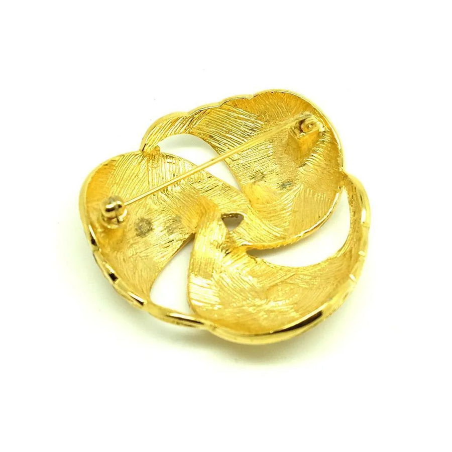 Vintage 1980's Gold Plated Givenchy Brooch - Mayveda Jewelry