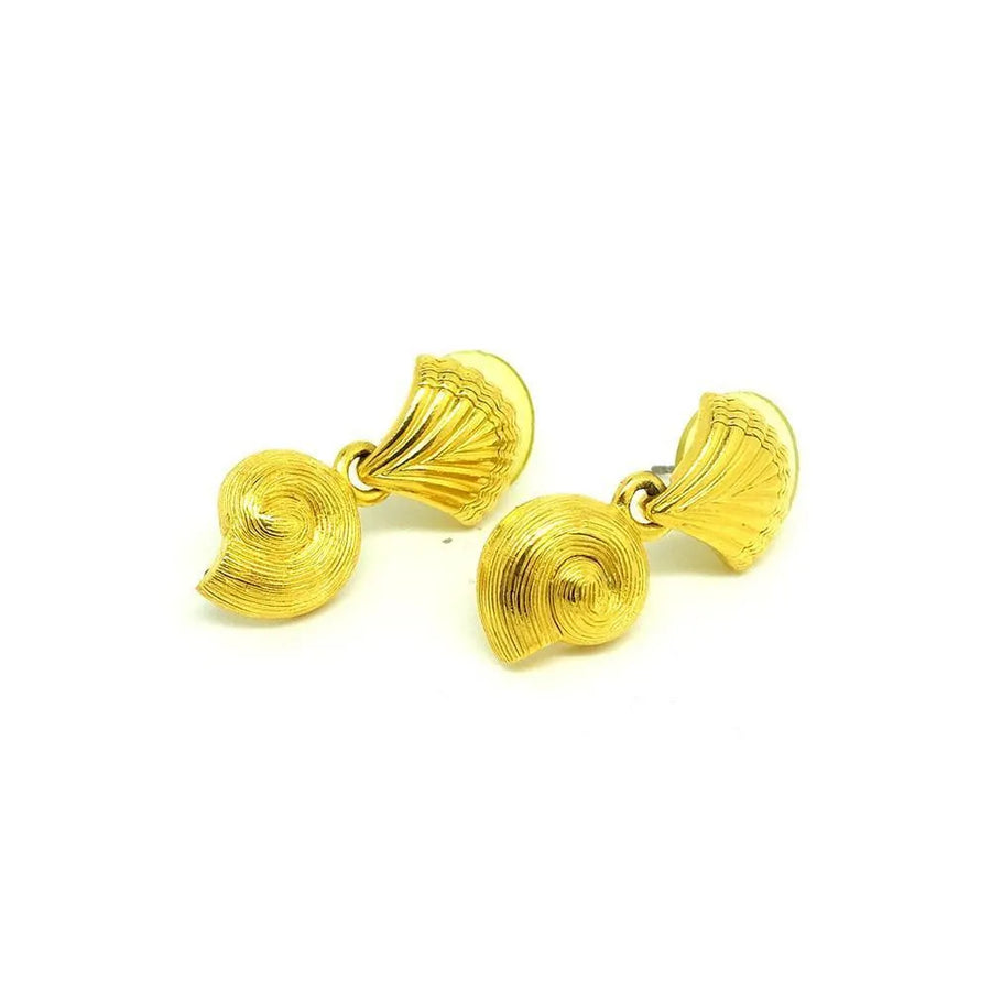 Vintage 1980/90s Shell Drop Earrings - Mayveda Jewelry