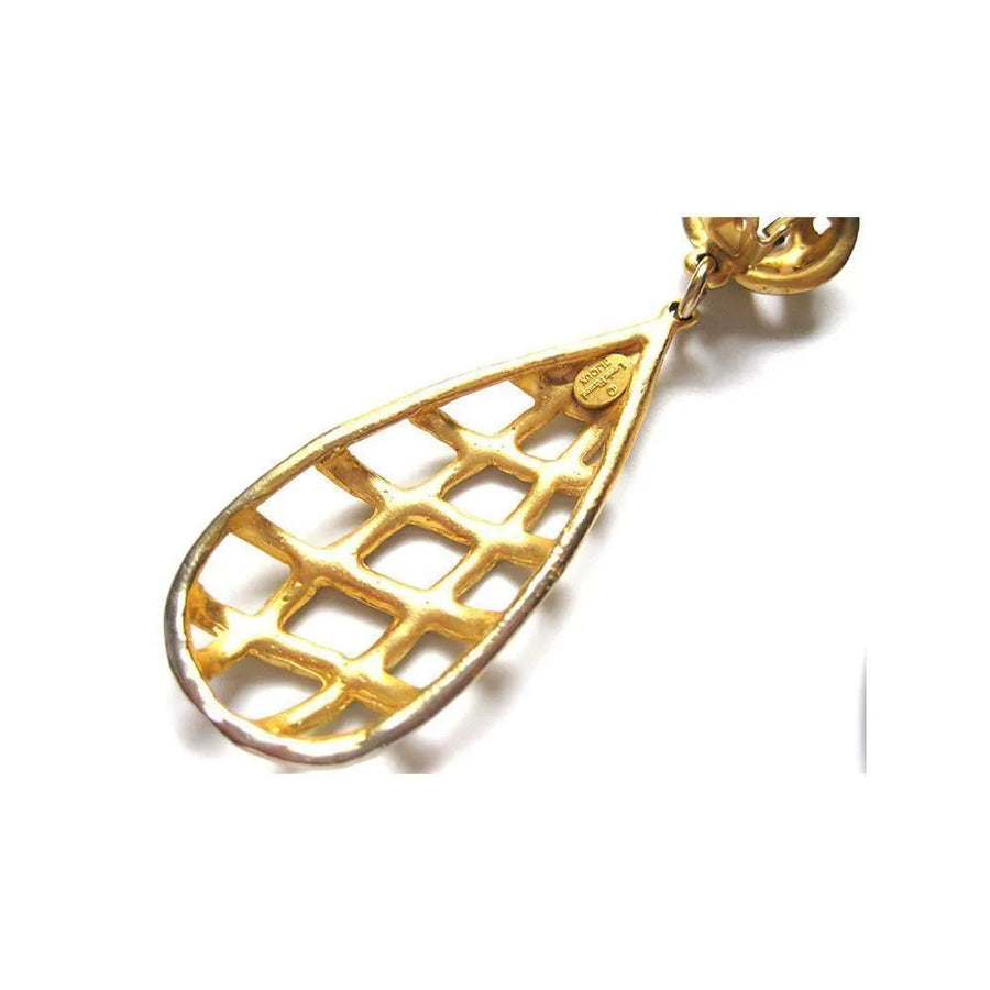 Vintage 1990's Louis Feraud Drop Earrings - Mayveda Jewelry