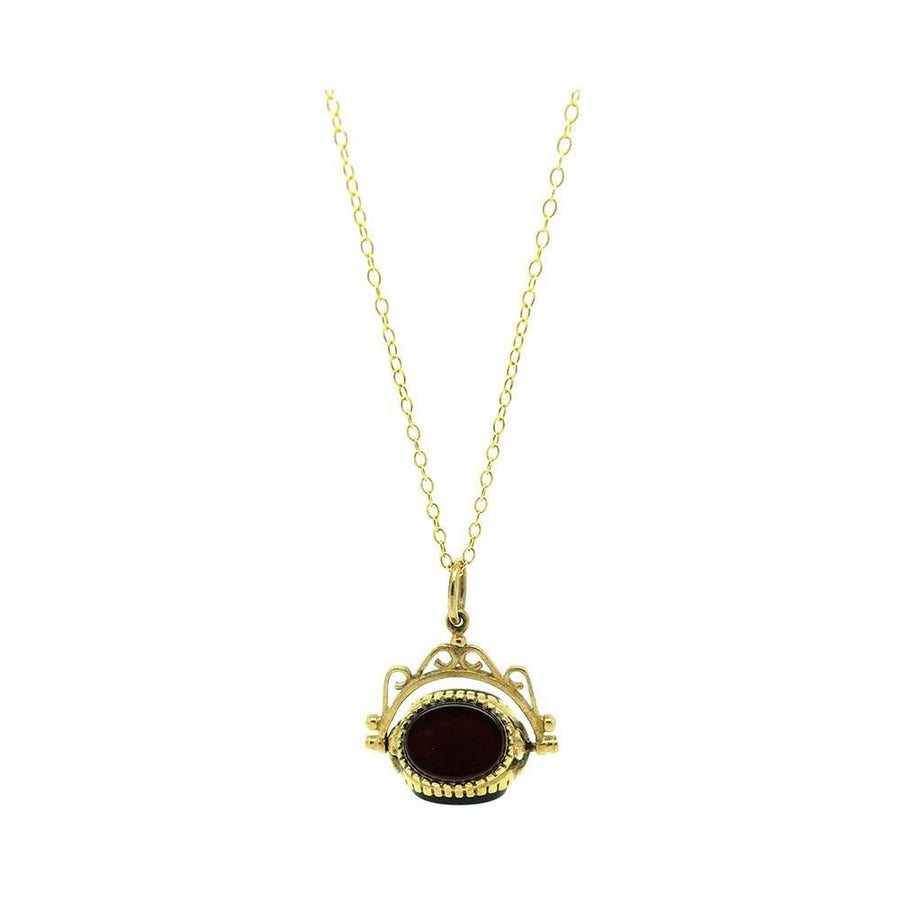 Vintage 1994 Tigers Eye 9ct Gold Necklace