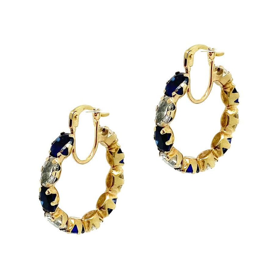 2000 Earrings Pre-Order - Vintage 2000 Paste 9ct Gold Hoop Earrings
