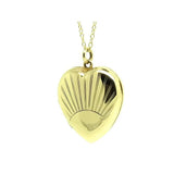 Antique Art Deco (1920 - 1935) Yellow Gold Heart Locket