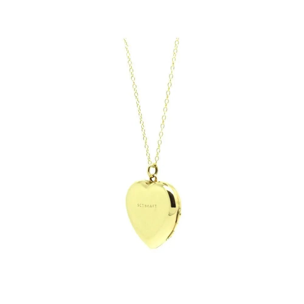 Antique Art Deco (1920-1935) Yellow Gold Heart Locket, view 3