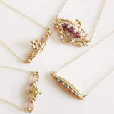 Antique Art Nouveau Peridot 9ct Gold Heart Necklace