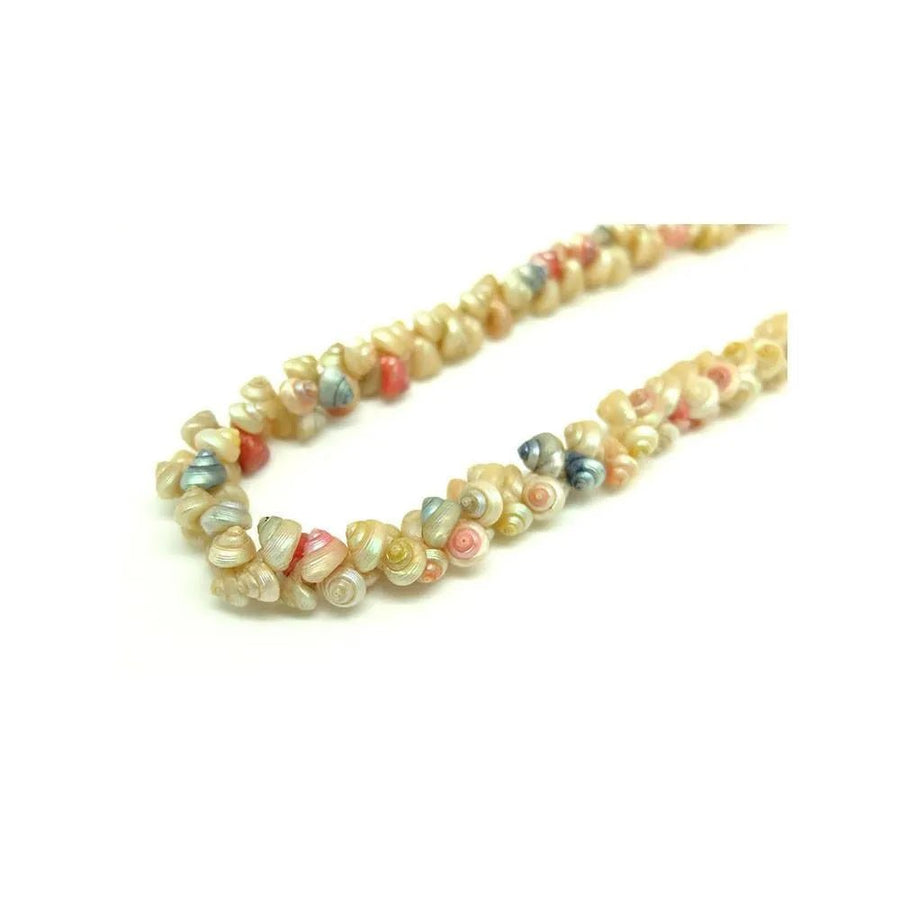 Antique c.1900s Victorian Pastel Shell Necklace