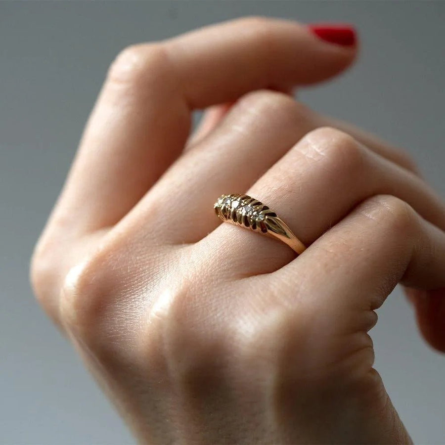 Antique Edwardian 18ct Gold 0.25ct Diamond Ring