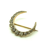 Antique Edwardian (1901 - 1910) Paste Crescent Brooch Pin