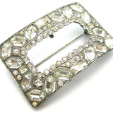 Antique Edwardian 1910 Sterling Silver Paste Brooch