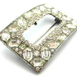 Antique Edwardian 1910 Sterling Silver Paste Brooch