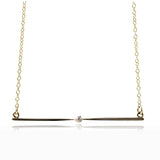 Antique Edwardian Diamond 15ct Bar Necklace