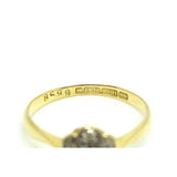 Antique Edwardian Diamond 18ct Gold Daisy Ring