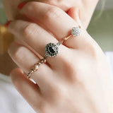 Antique Edwardian Diamond 18ct Gold Daisy Ring