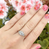 Antique Edwardian Diamonds 18ct Gold Platinum Ring