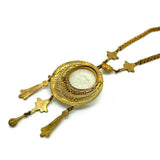 Antique Edwardian Gold Tone Lady Necklace