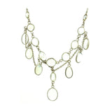 Antique Edwardian Moonstone Sterling Silver Necklace