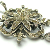 Antique Edwardian Paste Silver Pendant